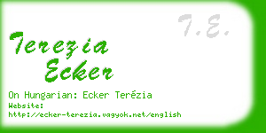 terezia ecker business card